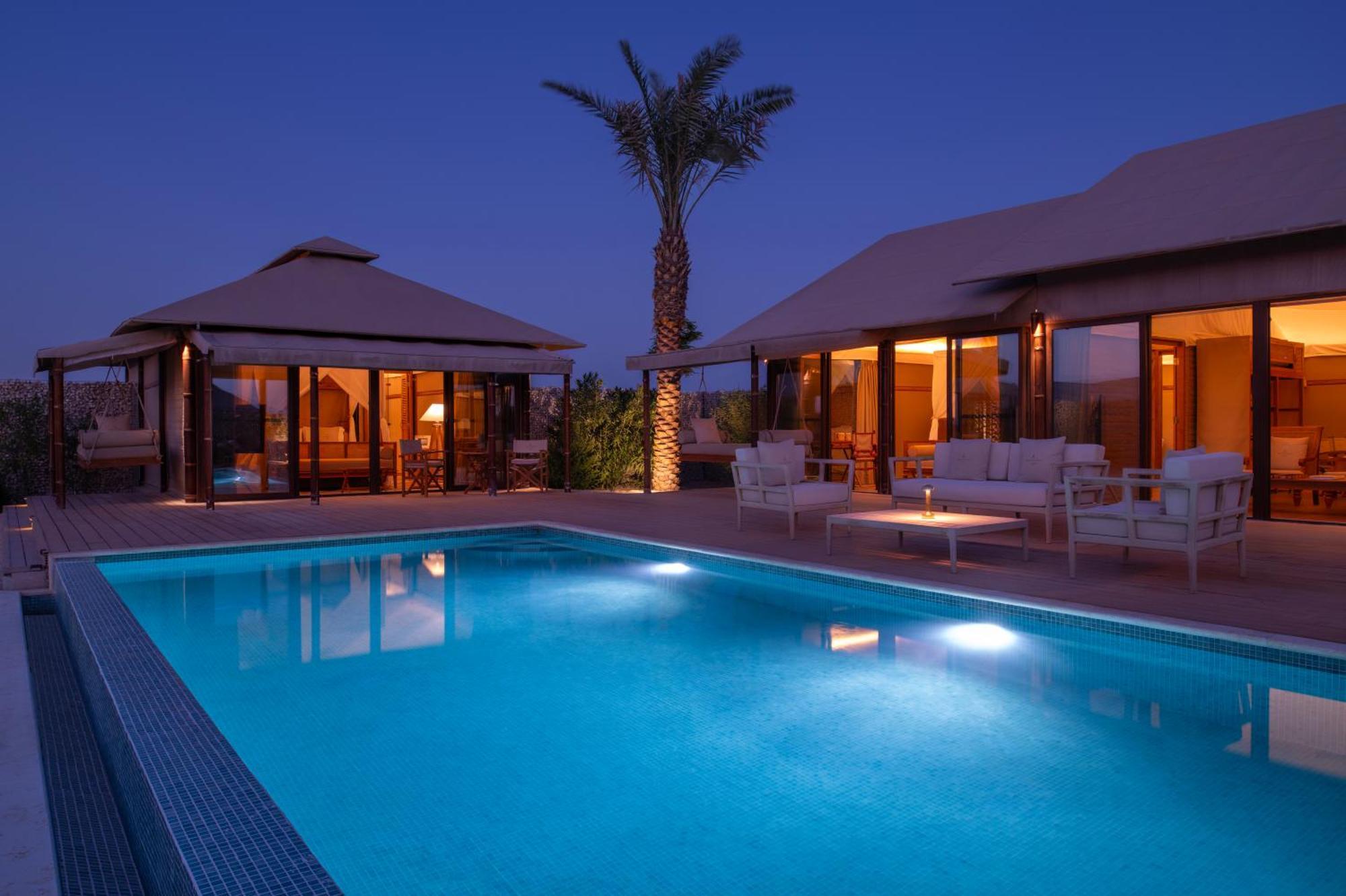 The Outpost Al Barari Camp Hotel Mesaieed Eksteriør billede