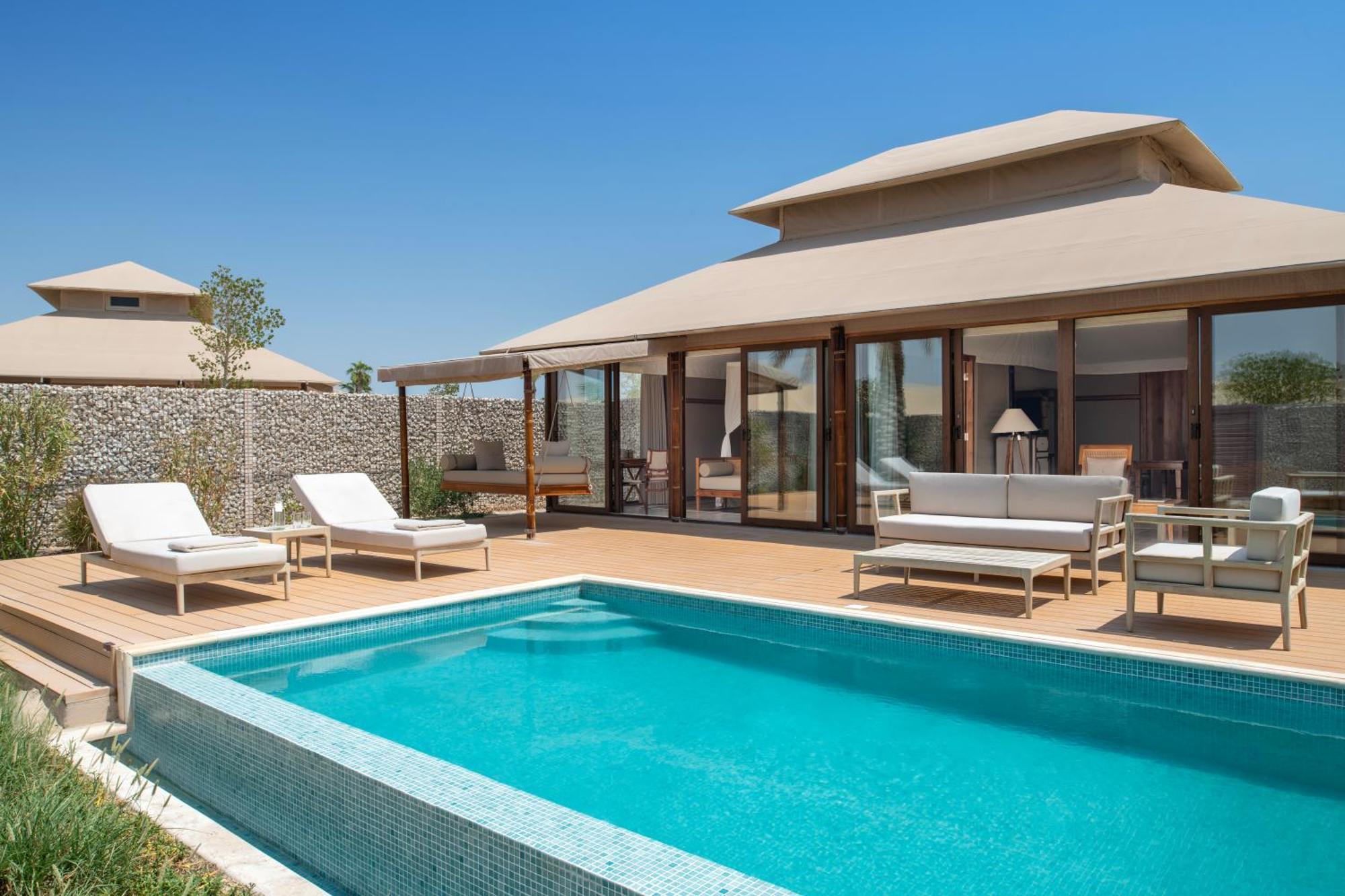 The Outpost Al Barari Camp Hotel Mesaieed Eksteriør billede
