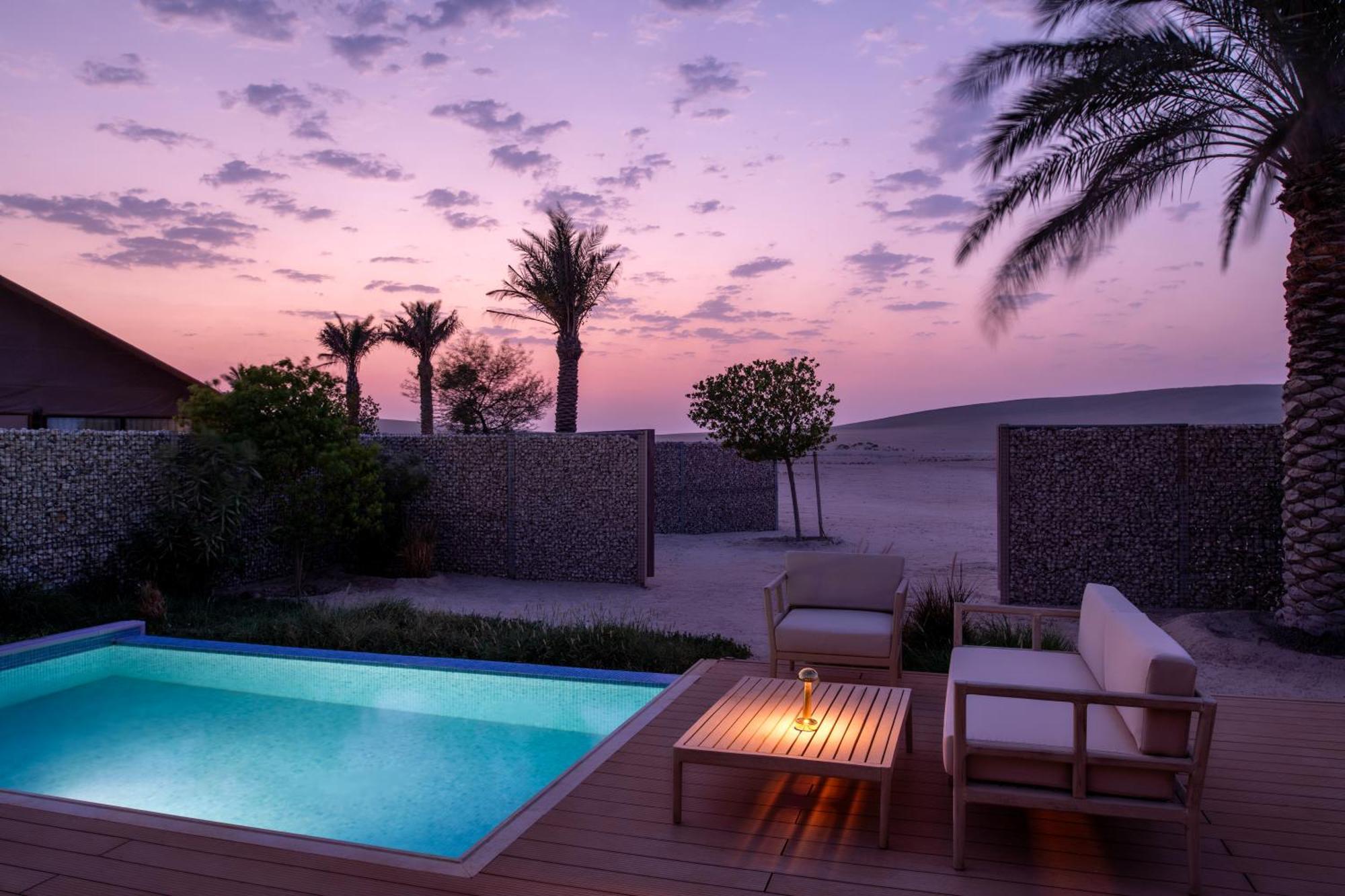 The Outpost Al Barari Camp Hotel Mesaieed Eksteriør billede