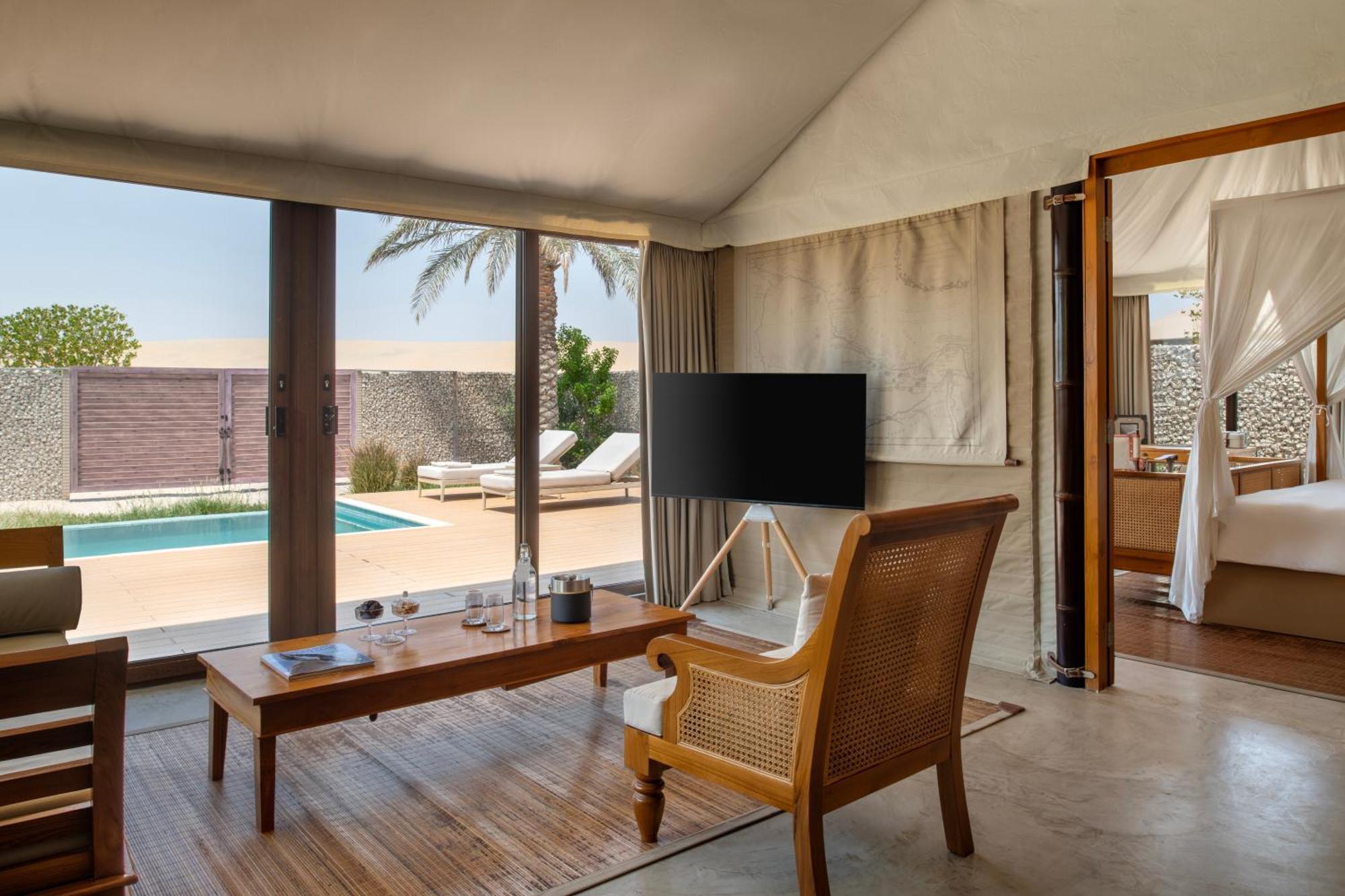 The Outpost Al Barari Camp Hotel Mesaieed Eksteriør billede