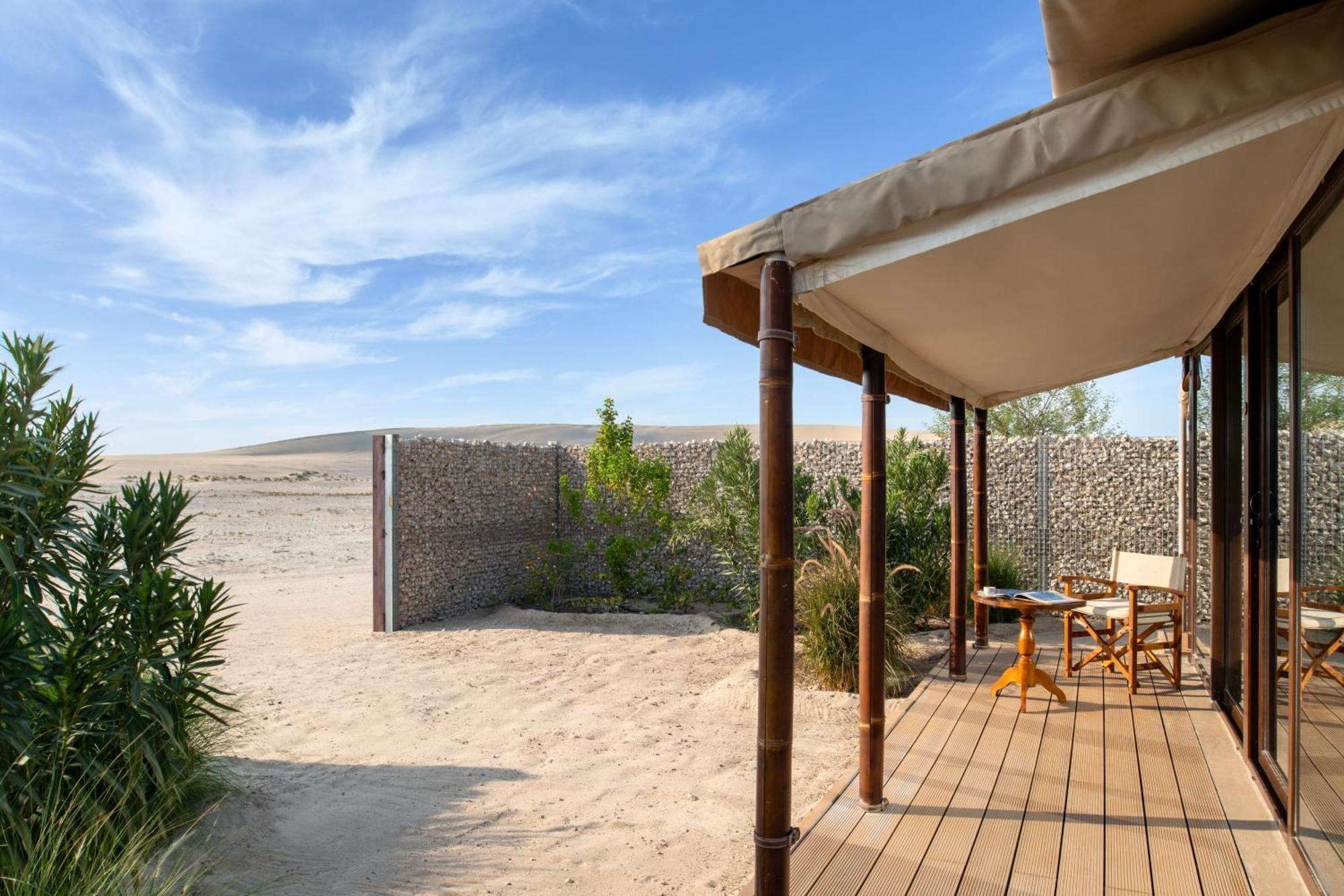 The Outpost Al Barari Camp Hotel Mesaieed Eksteriør billede