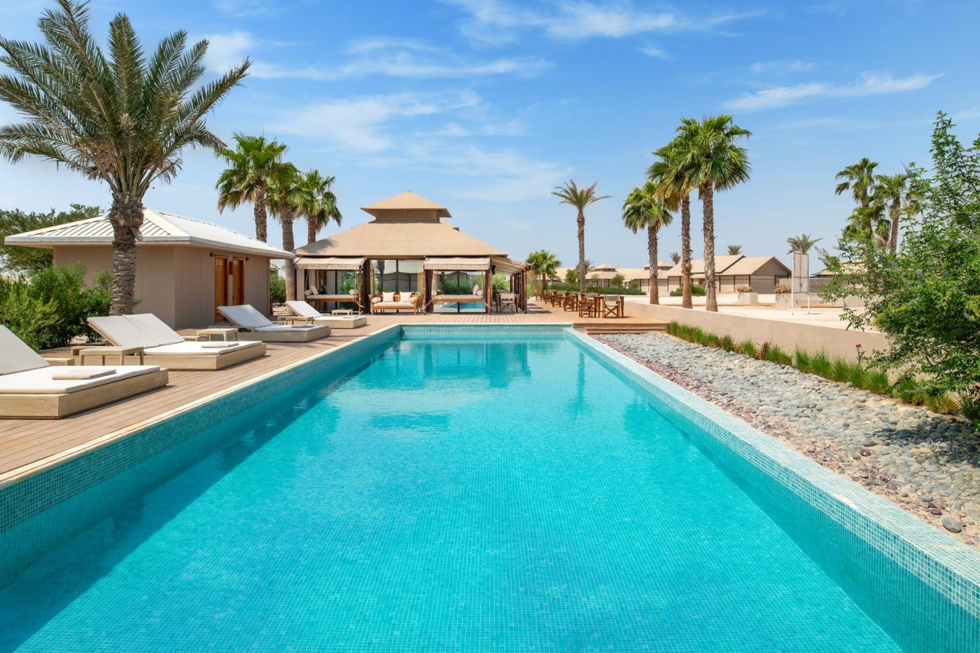 The Outpost Al Barari Camp Hotel Mesaieed Eksteriør billede