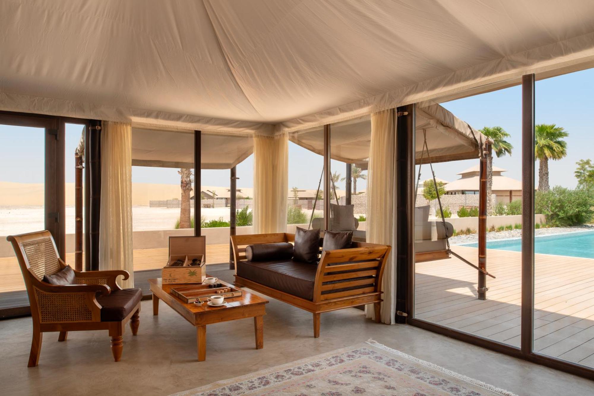 The Outpost Al Barari Camp Hotel Mesaieed Eksteriør billede