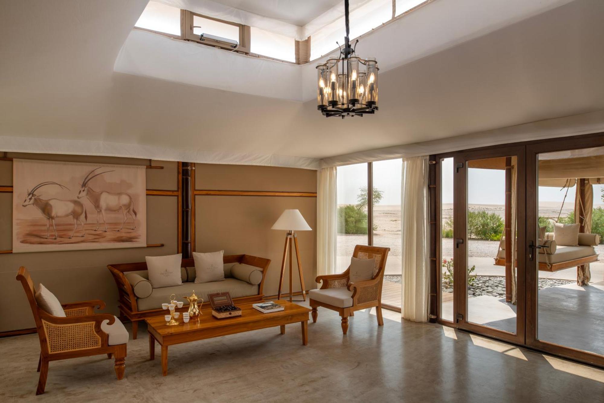 The Outpost Al Barari Camp Hotel Mesaieed Eksteriør billede