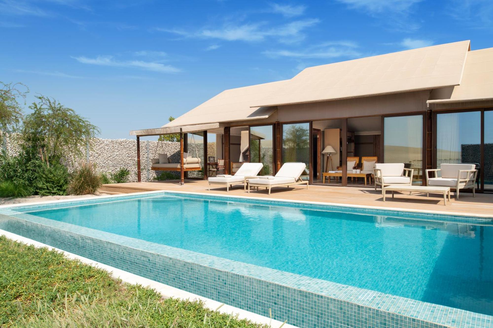 The Outpost Al Barari Camp Hotel Mesaieed Eksteriør billede